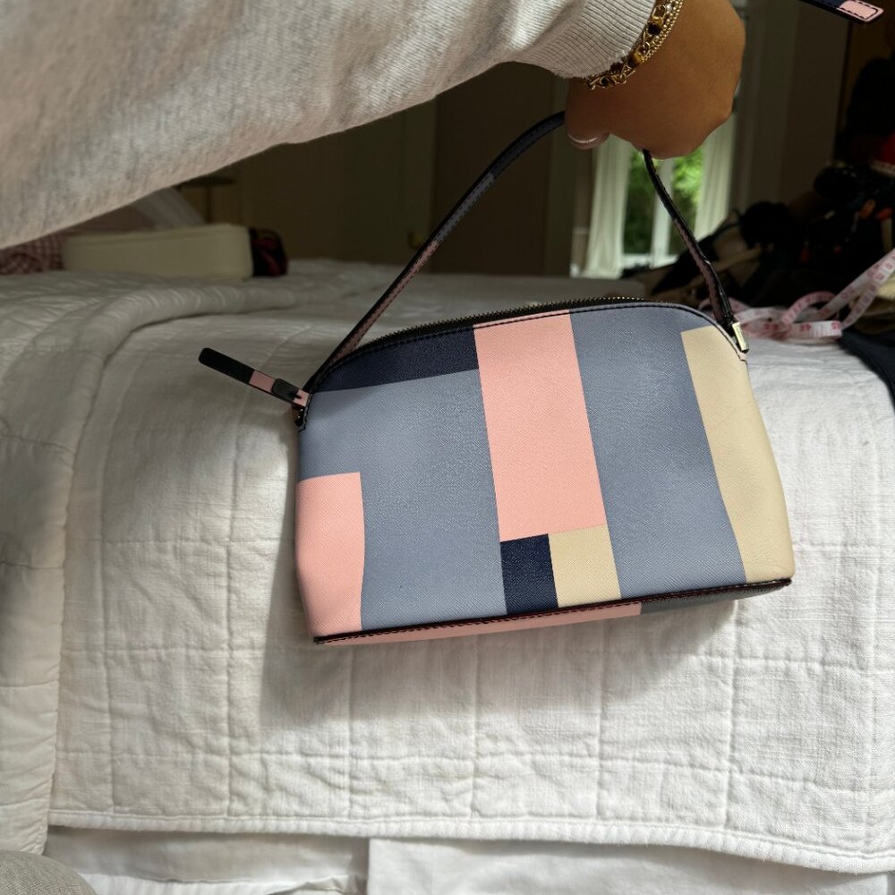 Kate Spade Patchwork Pattern Shoulder Bag With Lo… - image 4